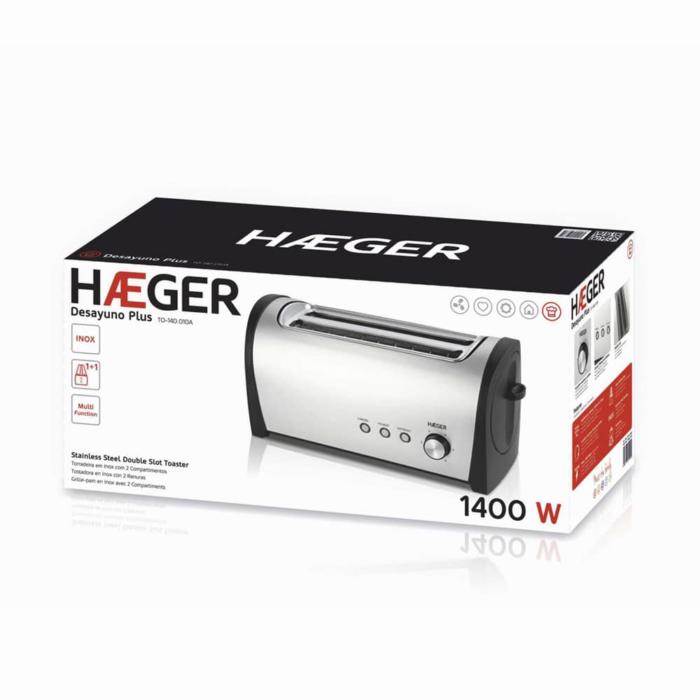 HÆGER DESAYUNO PLUS - Tostadora Multifunción 1.400 W - Imagen 2