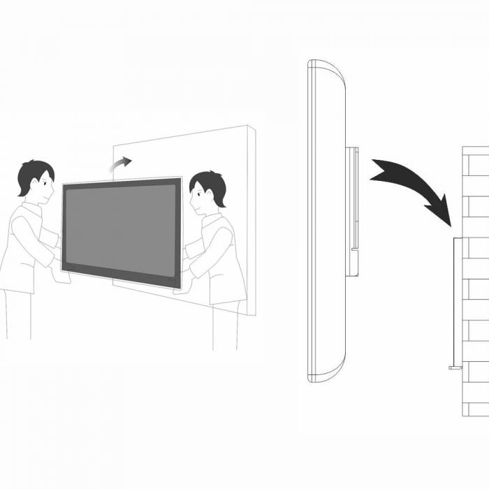 Soporte TV pared Fix 17". 37"