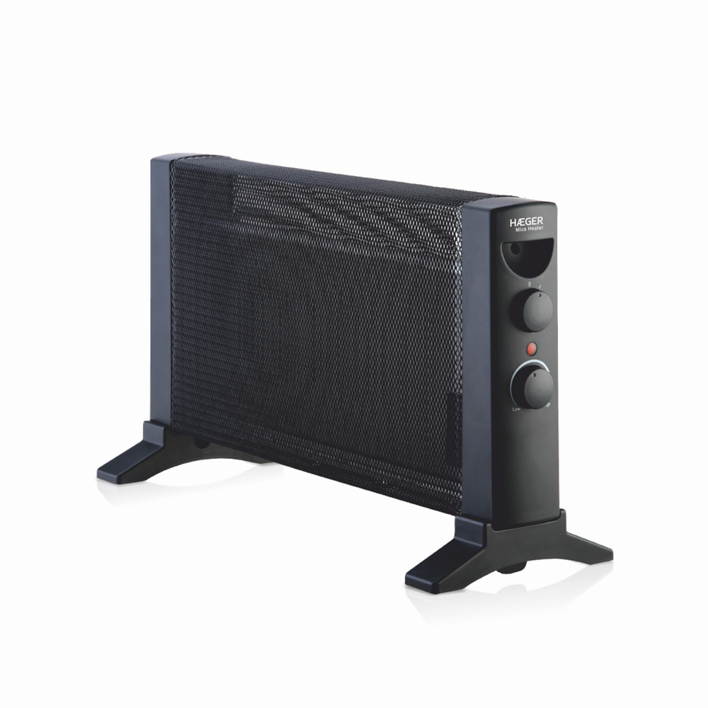 Radiador eléctrico Mica Heater (Negro) - HÆGER Eletrodomésticos