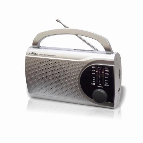 Radio despertador digital con alarma negro Snooze - HÆGER