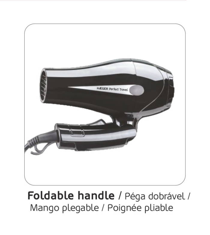 Secador de cabelo para viagem HAEGER PERFECT TRAVEL - 750 W - Image 5