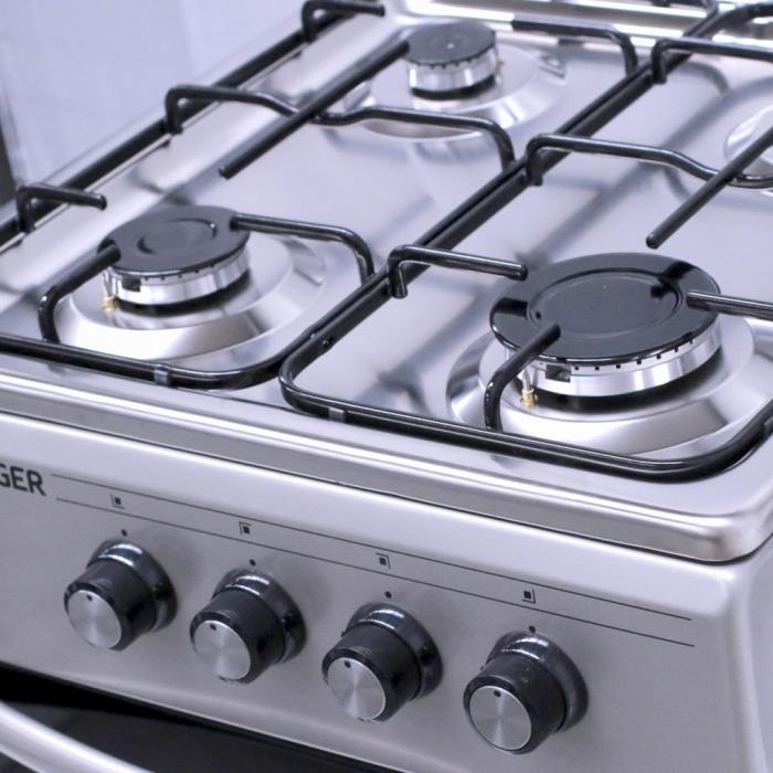 Cocina de gas 50x50 Gris e Inox