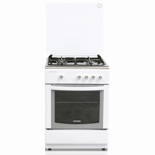 Cocina de gas 60x60 Blanco e Inox