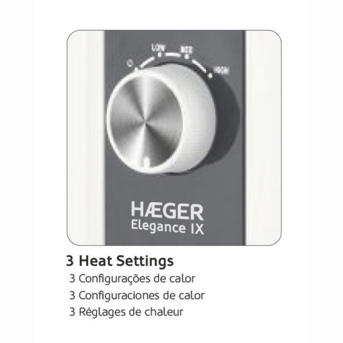 Radiador elétrico HAEGER ELEGANCE XI - 2000W - Image 3
