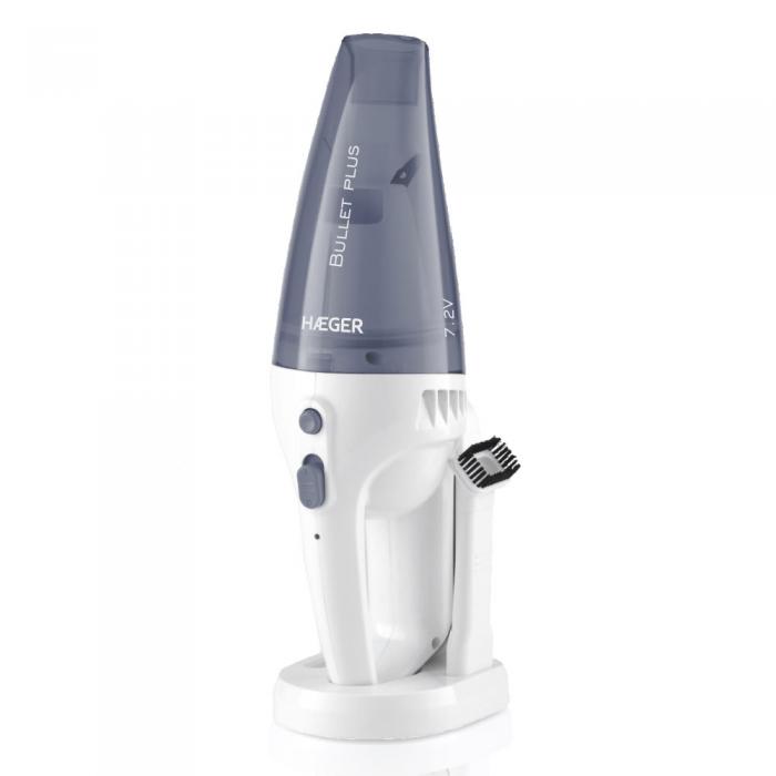 Aspirador recarregável "Wet & Dry" HAEGER BULLET PLUS - 7,2V cor cinzenta