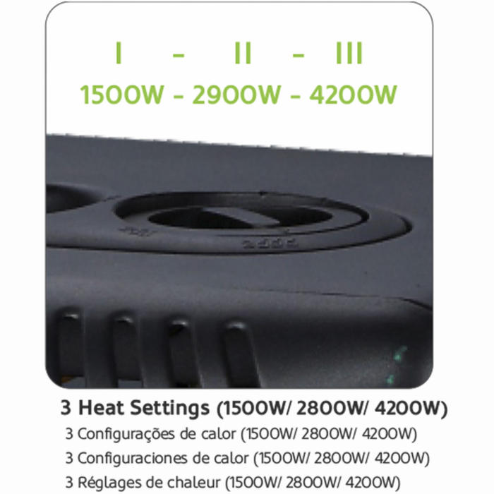 Estufa de gas Premium Warm (Negro) - Imagen 2