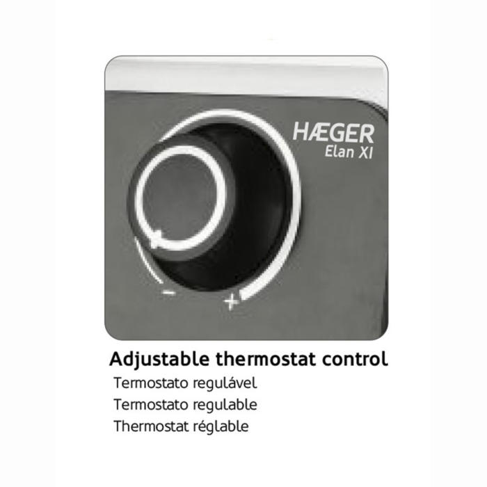 Radiador elétrico HAEGER ELAN XI - 2500W - Image 5