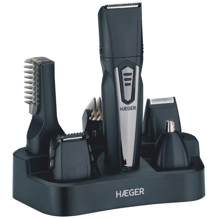 Aparador de cabelo HÆGER TRIMMER 5 em 1 - Recarregável