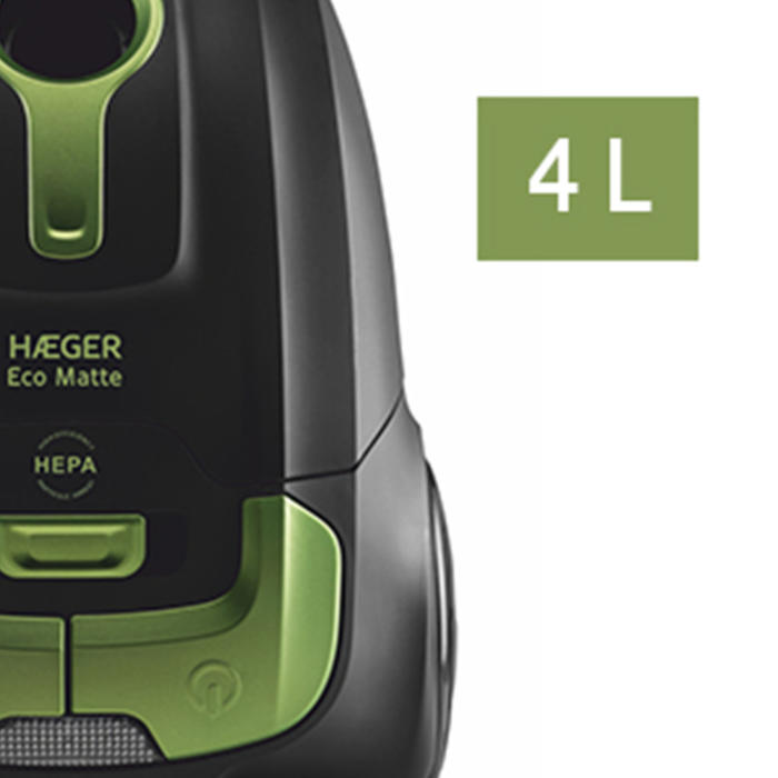 Aspirador com saco HAEGER ECO MATTE – 700W 4 LT - Image 4