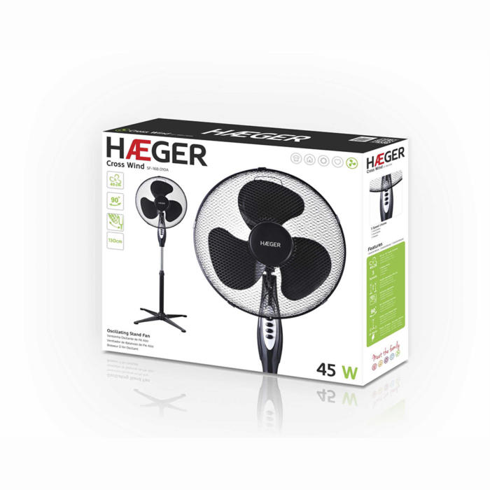 Ventilador de pie Cross Wind (Negro) - Imagen 3
