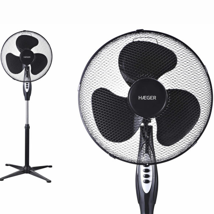Ventilador de pie Cross Wind (Negro) - Imagen 2