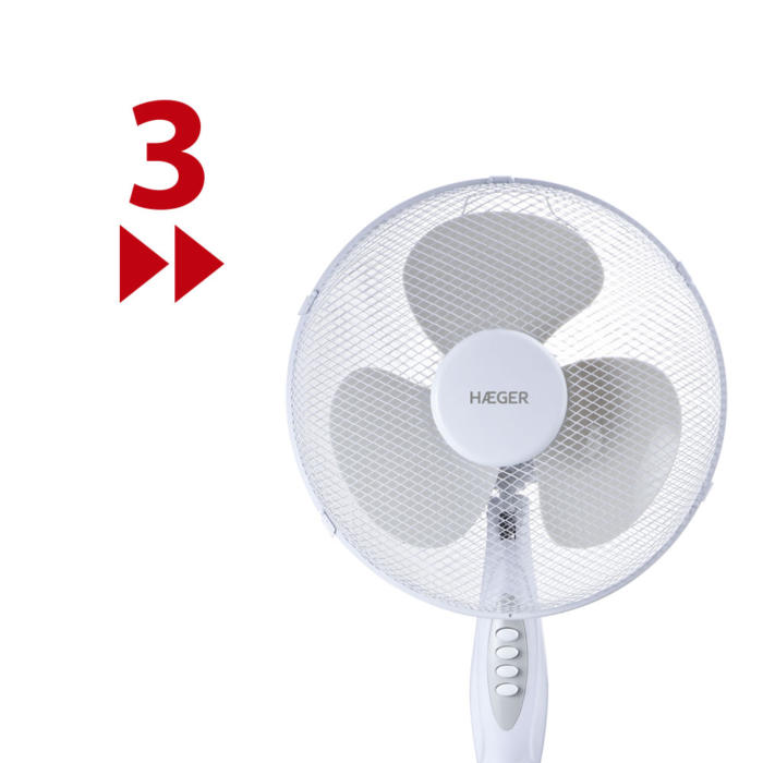 Ventilador de pie Cross Wind (Blanco) - Imagen 3