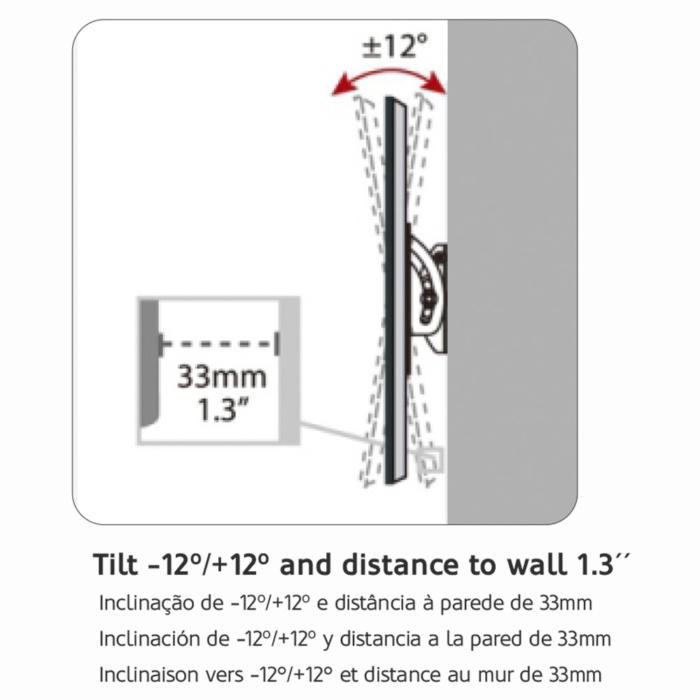 Suporte TV para parede HAEGER TILT 23"- 37" - Image 5
