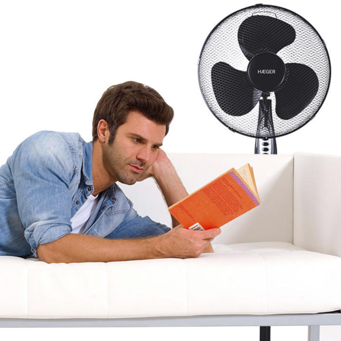 Ventilador de pie Round Wind (Negro) - Imagen 3