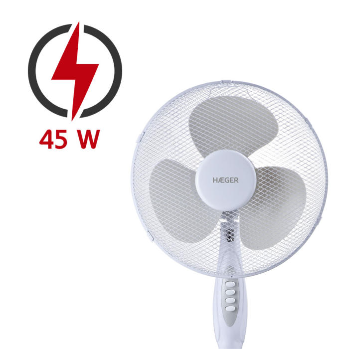 Ventilador de pie Round Wind (Blanco) - Imagen 2