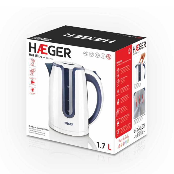 Jarro elétrico HAEGER HOT BLUE - 1,7 L 2200 W - Image 2