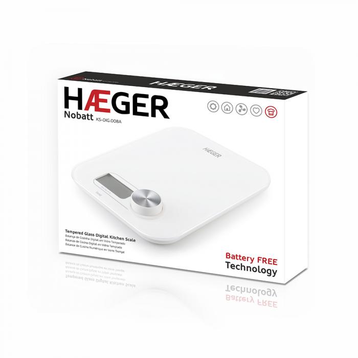 Balança de cozinha tecnologia sem pilhas HAEGER NOBATT - Image 5