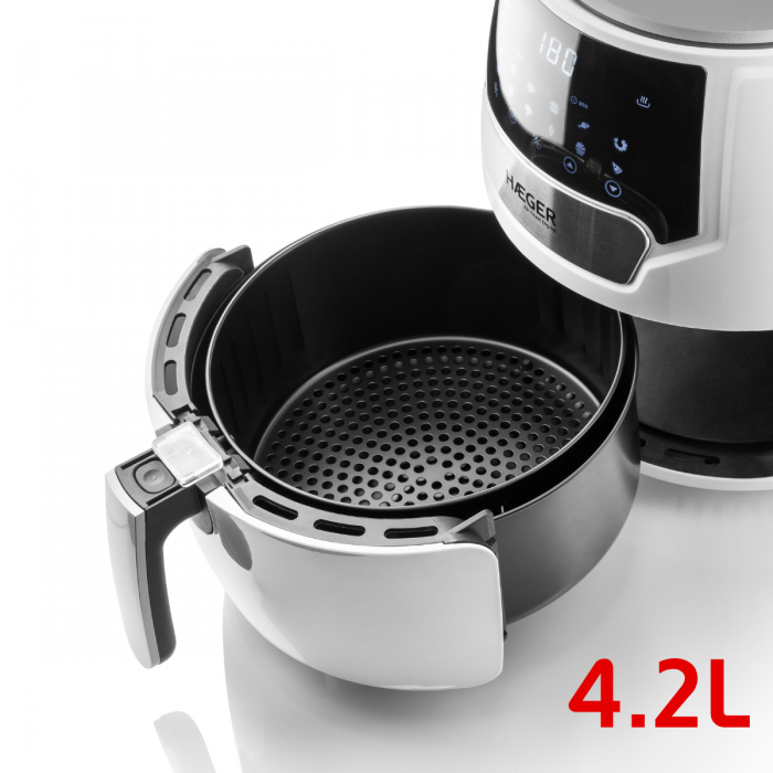 Freidora sin Aceite HAEGER Air Feast Digital White - 4.2L - Imagen 3