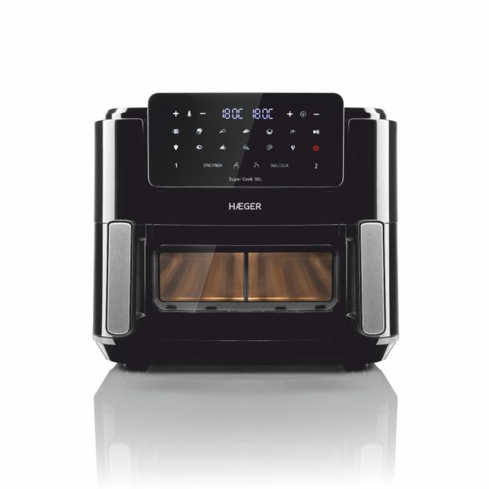 Freidora Digital sin Aceite HAEGER Super Cook 10L - 10 L, 2 Cubetas