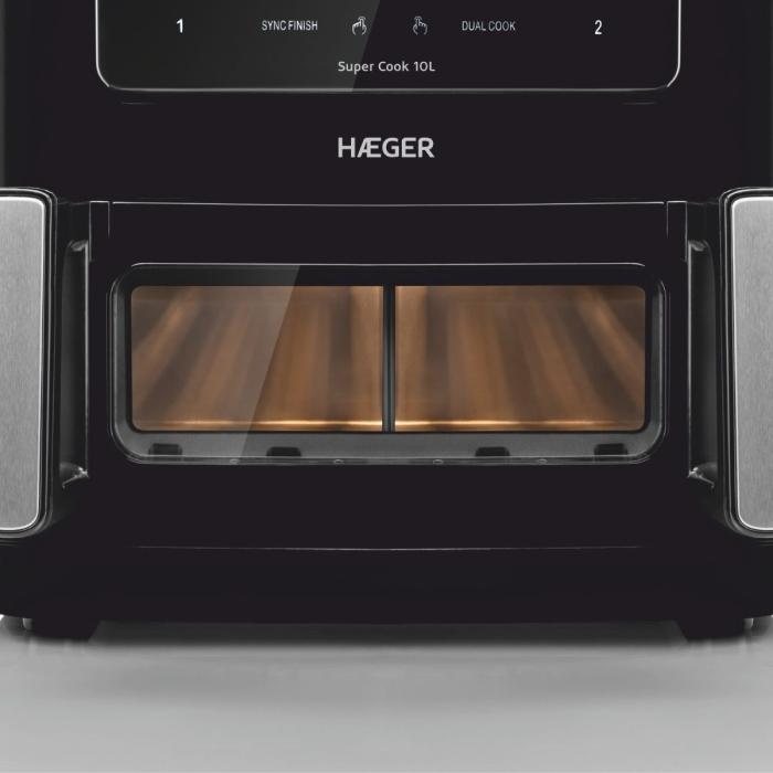 Freidora Digital sin Aceite HAEGER Super Cook 10L - 10 L, 2 Cubetas - Imagen 7