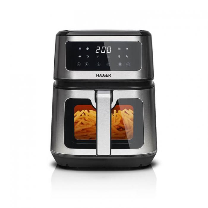Freidora Sin Aceite Digital Haeger Cook Mate - 5 L, 8 Programas, 1200W