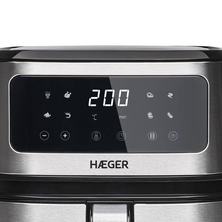 Digital Air Fryer HAEGER Cook Mate - 5 L, 8 Programmes, 1200W, Digital  Control - HAEGER Home Appliances