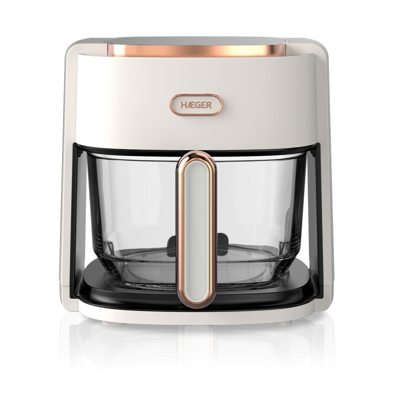 Digital Air Fryer HAEGER Air Glass 4.7L, Glass Bowl HAEGER Home