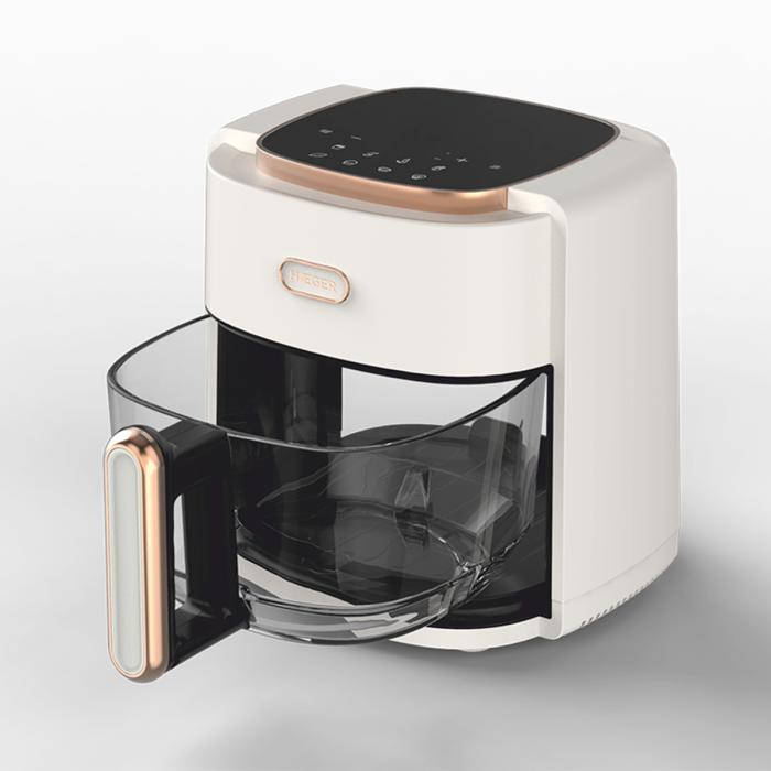 Digital Air Fryer HAEGER Air Glass - 4.7L, Glass Bowl - Image 2