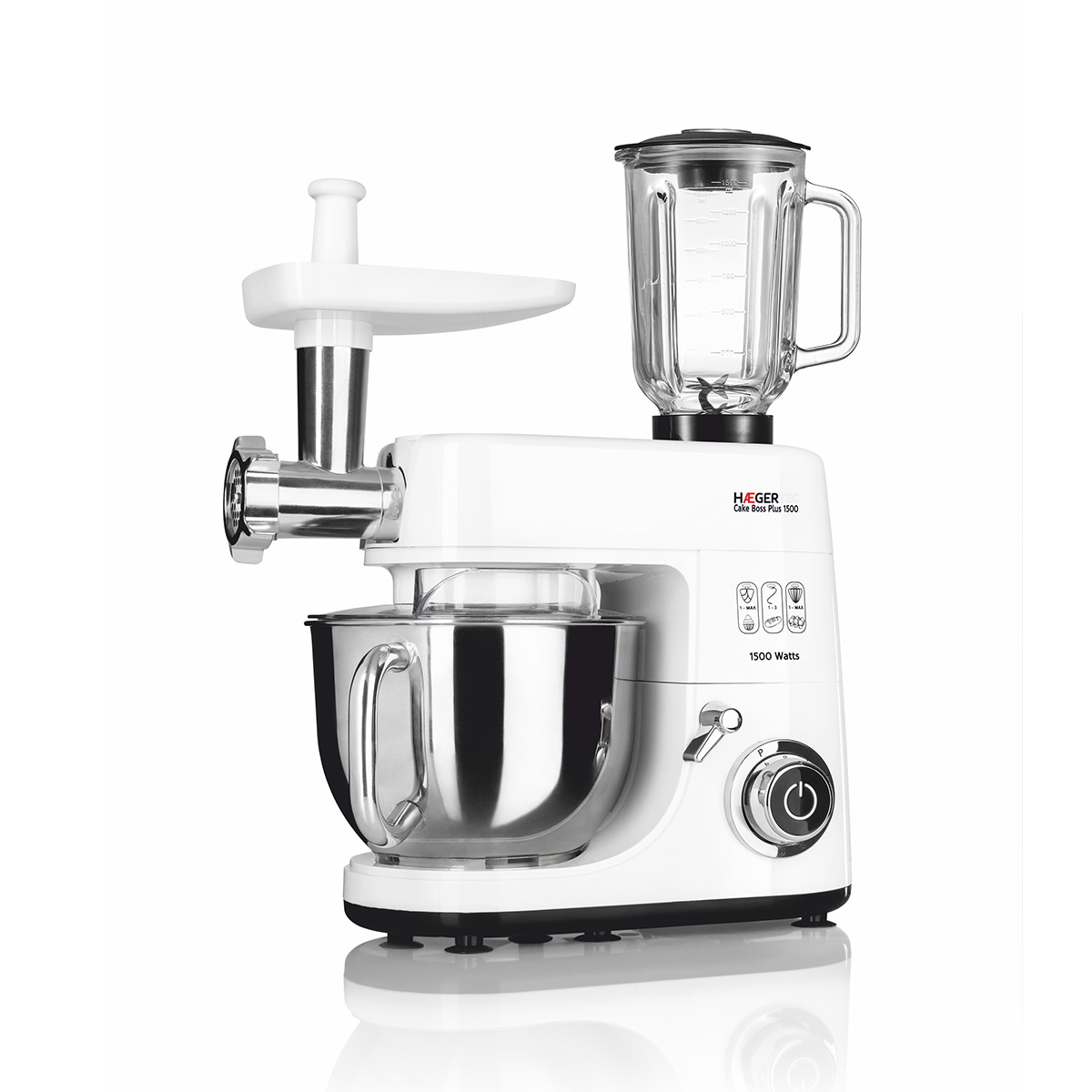 Batidora amasadora profesional HAEGER CAKE BOSS PLUS - 1500W - HÆGER  Eletrodomésticos