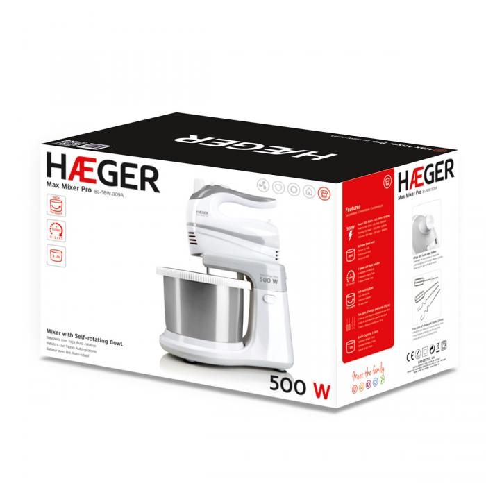 Batedeira com taça HAEGER MAX MIXER PRO - 500W - Image 7