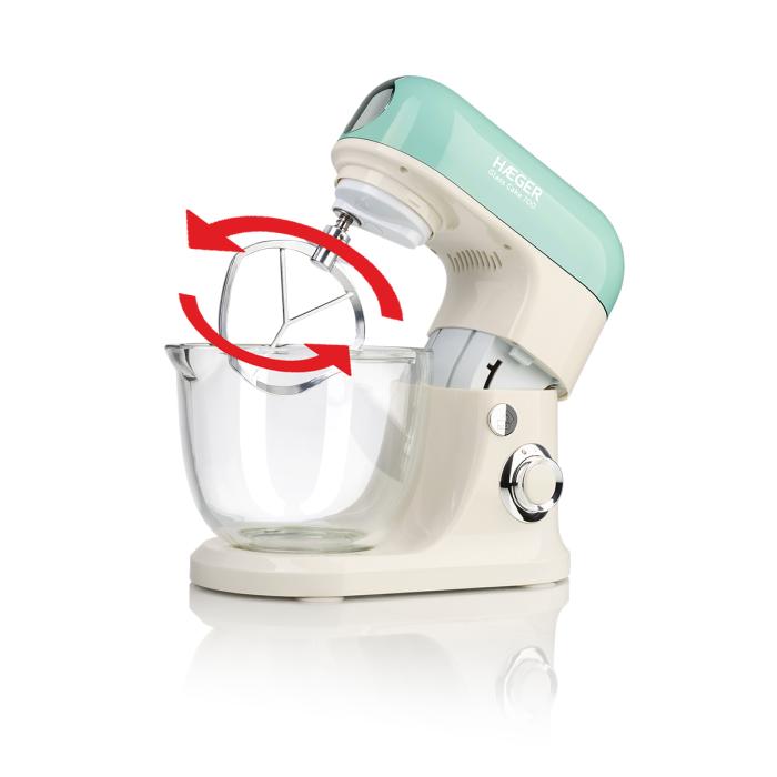 Batedeira com Taça em Vidro HAEGER Glass Cake 700 - 700W - Image 4