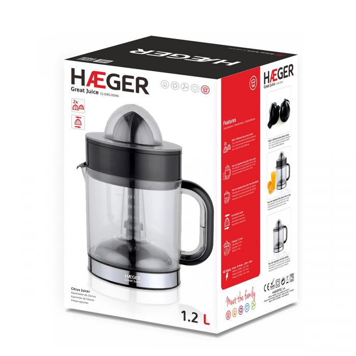 Espremedor de citrinos HAEGER GREAT JUICE - 1,2 LT 40 W - Image 3