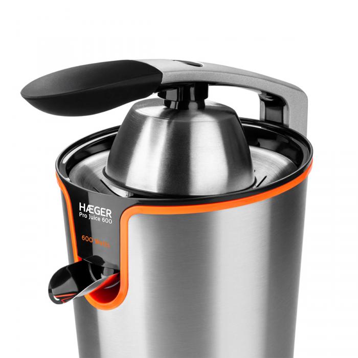Espremedor de citrinos HAEGER Pro Juice 600 - 600W em Inox - Image 2