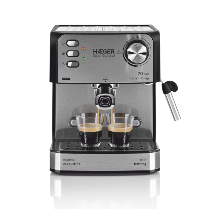 Cafetera Espresso HAEGER Super Expresso - 20 Bar, 850W