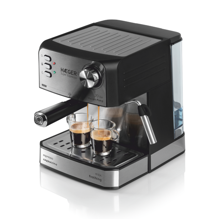 Cafetera Espresso HAEGER Super Expresso - 20 Bar, 850W - Imagen 2