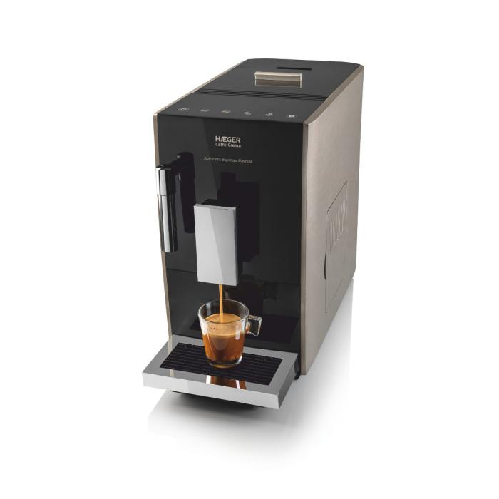 Máquina de Café Expresso Automática HAEGER Caffè Crema - 19 Bar, 1.2L, Digital, 1350W