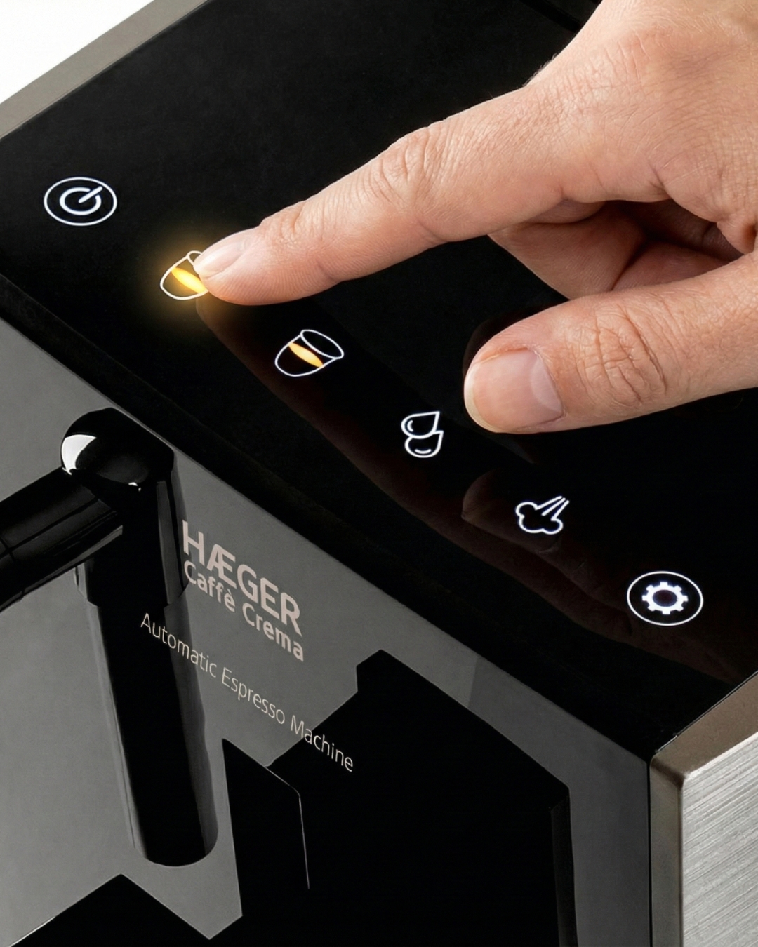 Painel digital da HAEGER Caffè Crema