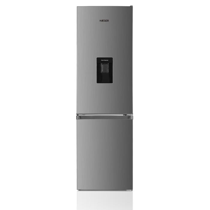 Frigorífico Combi HAEGER North Pole 270 Combi-D - 260 L, Clase E, Gris, Dispensador de Agua