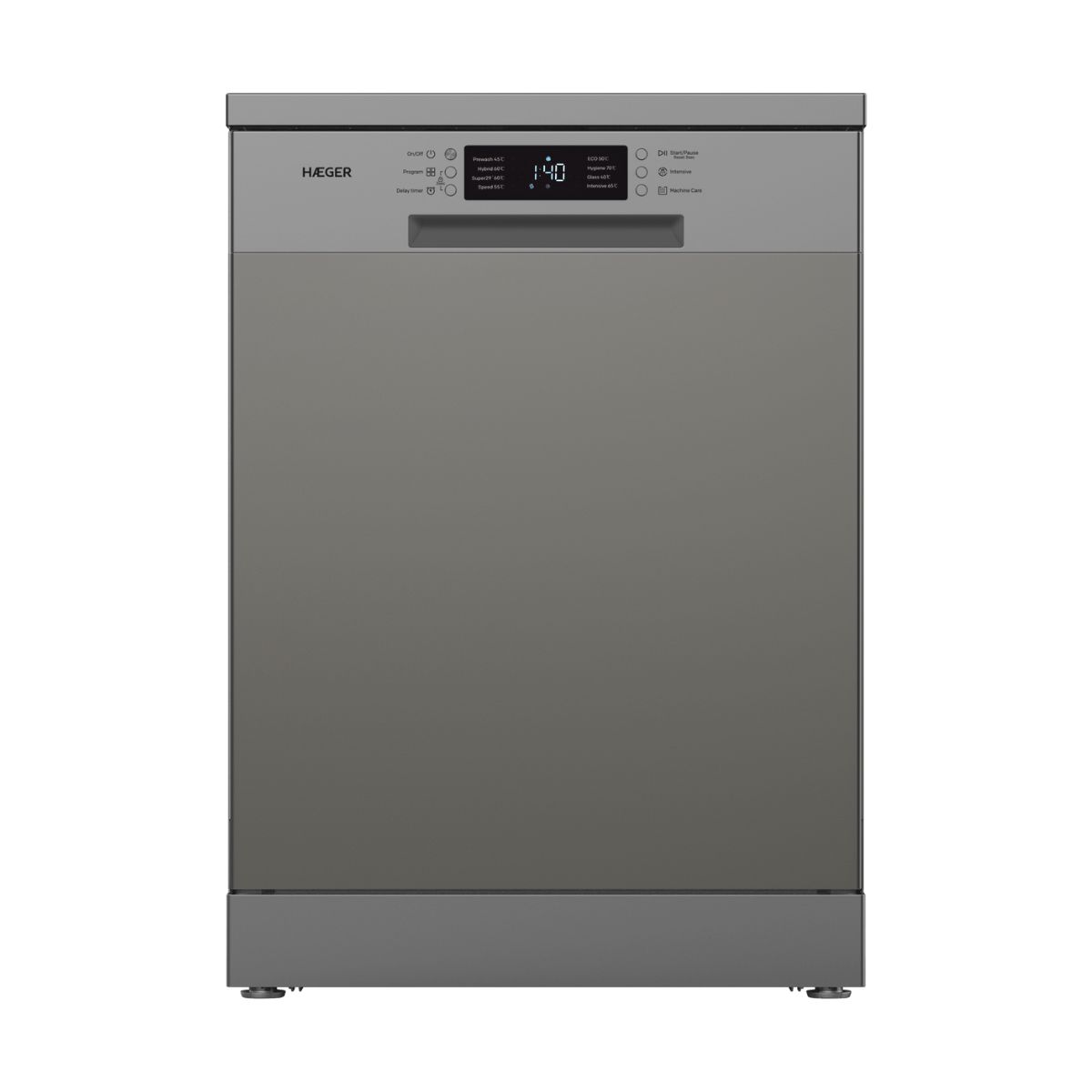Máquina de Lavar Loiça HAEGER DW-S8P.002A - 13 Conjuntos, 60 cm, Classe E,  Cinzenta - HAEGER Home Appliances