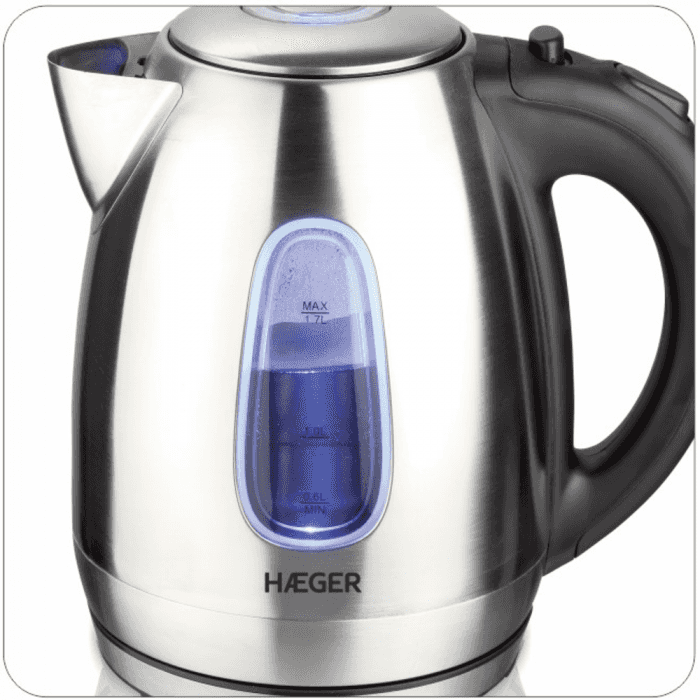 Jarro Elétrico HAEGER MOLDAVIE em Inox - 1,7L 2200W - Image 2