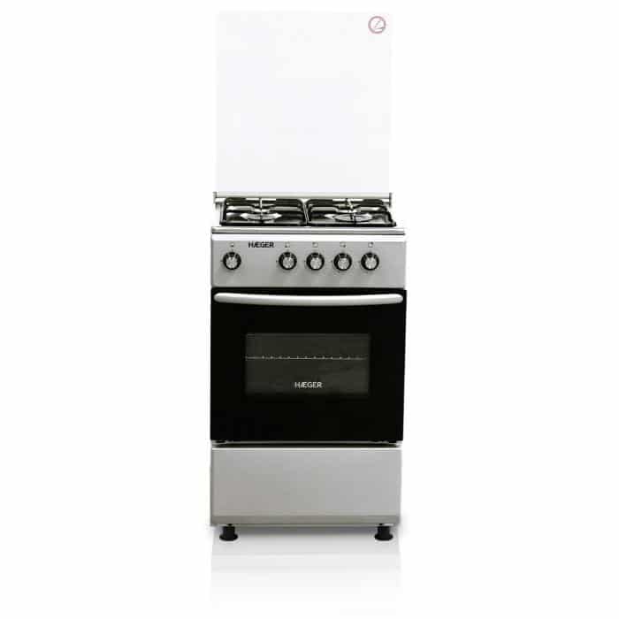 HAEGER Fogão a gás 50x50 (Inox/Cinzento) GN