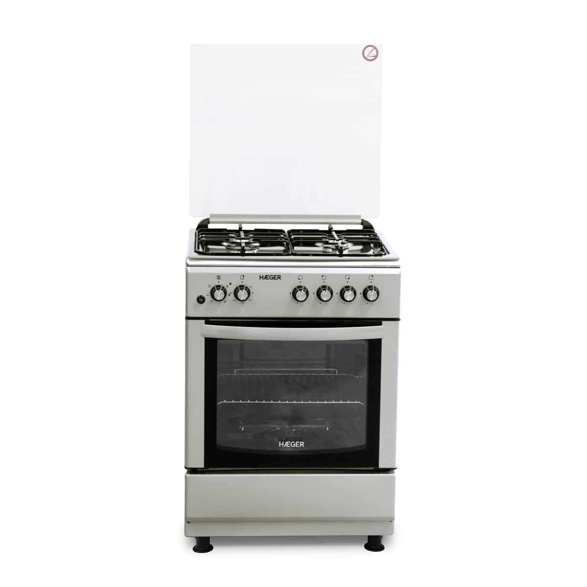 Gas Cooker and Electric Stove HAEGER - 60x60 (S.S/Gray)IGN/GRILL - HAEGER  Home Appliances