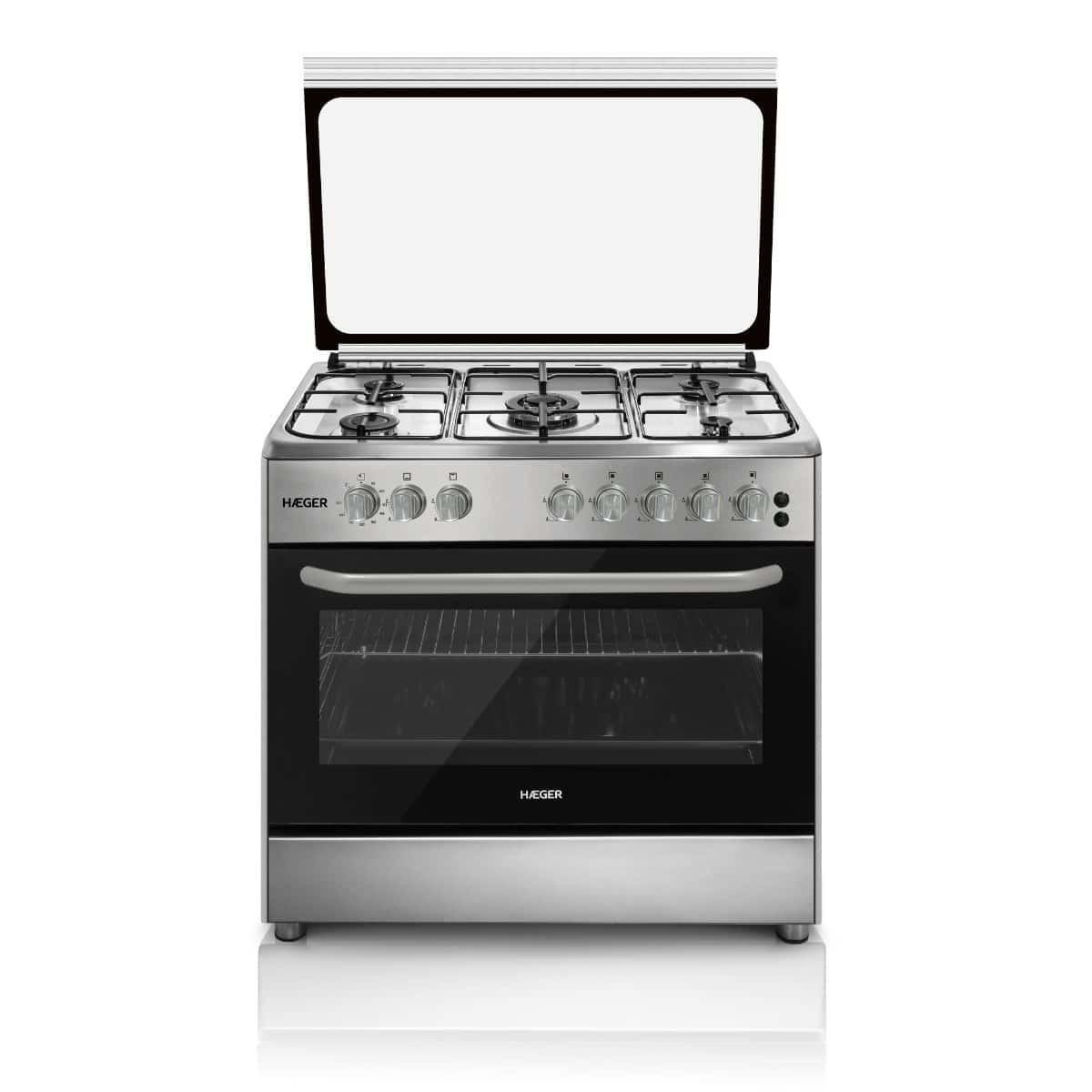 Gas Hob with Electric Oven HAEGER 90x60 Natural Gas 112L Class