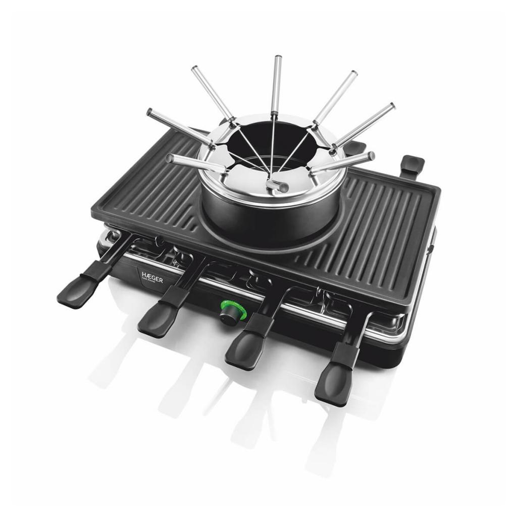 Conjunto Fondue, Grelhador e Raclette HAEGER Cool Dinner - Adequado ...