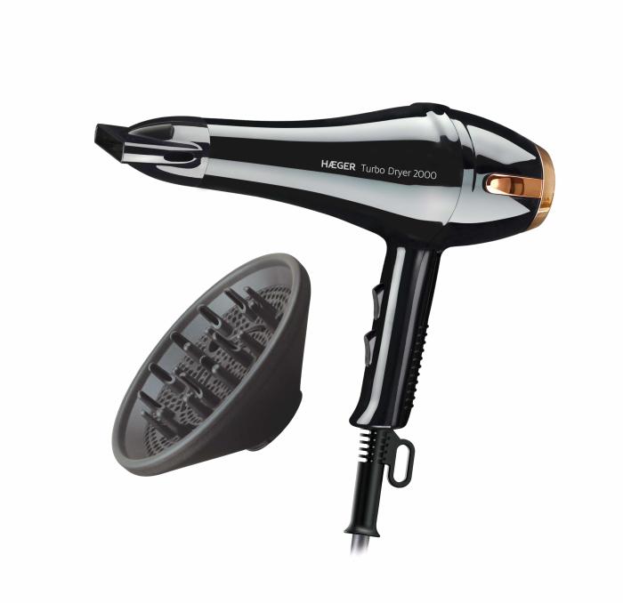 Secador de Pelo HAEGER Turbo Dryer - 2000W - Imagen 2