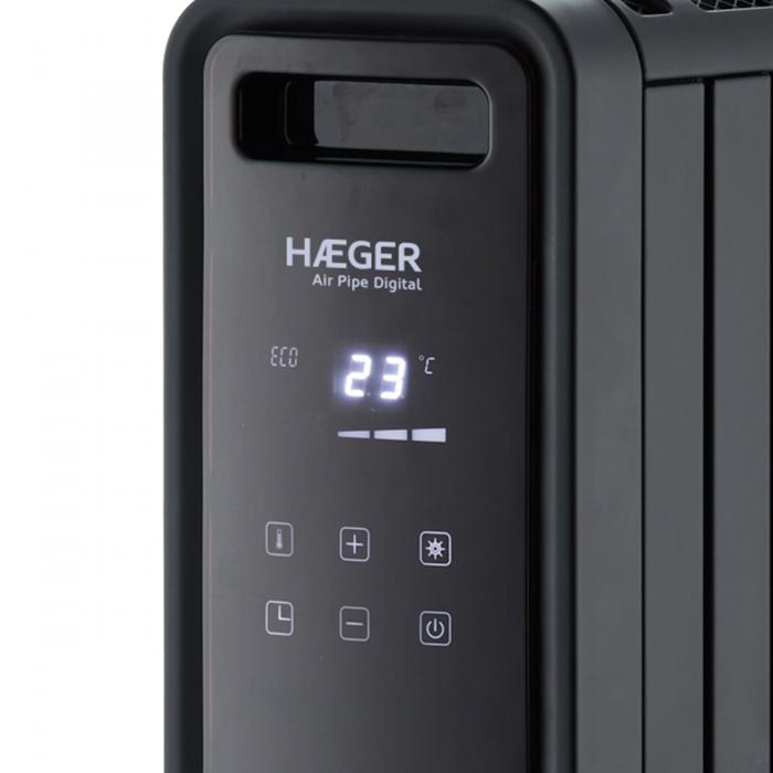 Calefactor Digital HAEGER Air Pipe - 2000W, 4 Modos, Mando a distancia - Imagen 5
