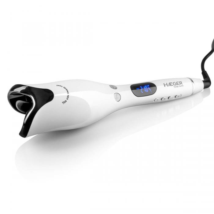 Modelador de Cabelo Automático HAEGER Toulip Curls - Cerâmico, Aquecimento rápido, 180ºC a 210ºC