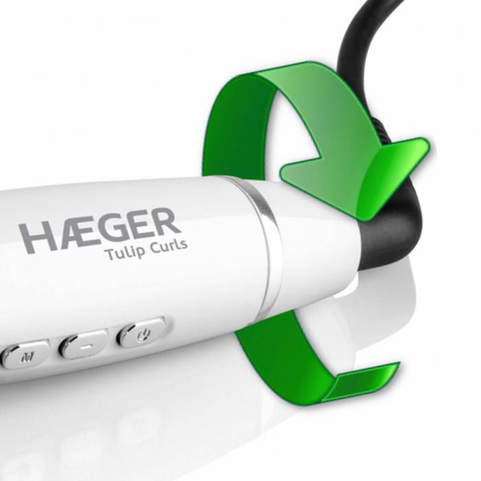 Modelador de Cabelo Automático HAEGER Toulip Curls - Cerâmico, Aquecimento rápido, 180ºC a 210ºC - Image 2