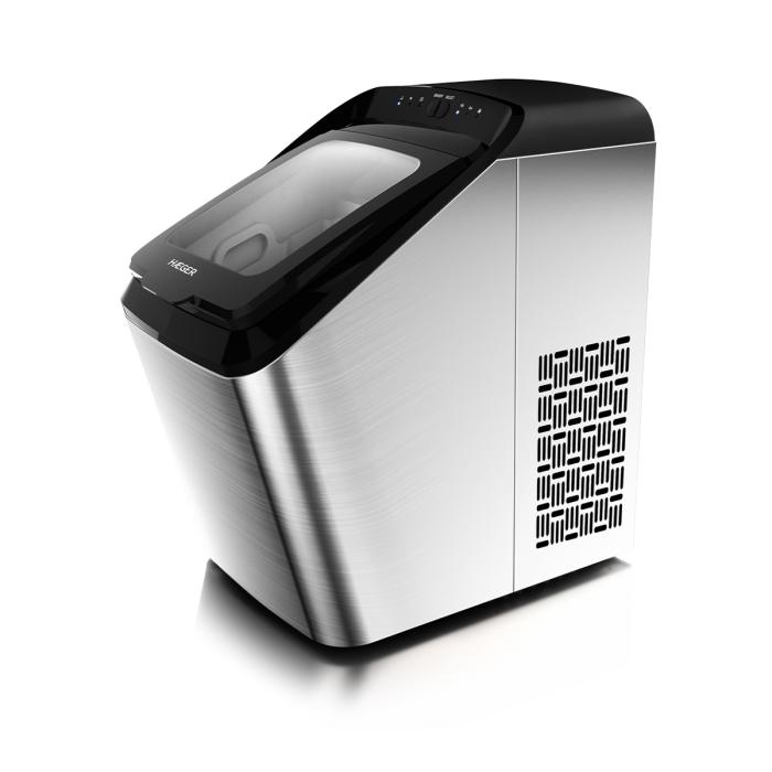 Máquina de Fazer Gelo Semi-profissional HAEGER Frozen Pro Inox - 15kg/24h