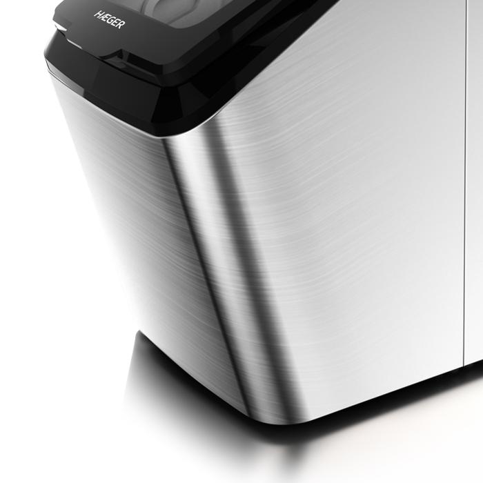 Máquina de Fazer Gelo Semi-profissional HAEGER Frozen Pro Inox - 15kg/24h - Image 4
